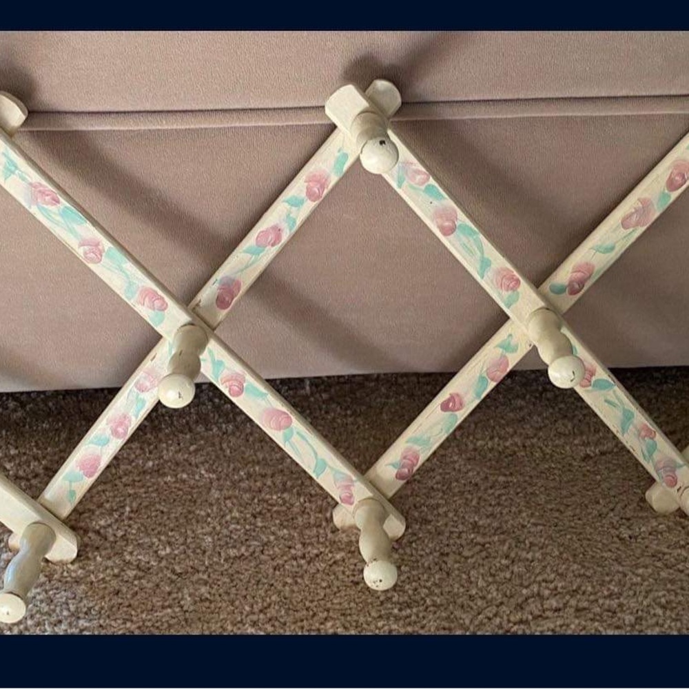 Hand Painted Wood Expandable Coat Hanger